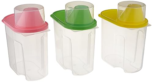 Small BPA-Free Food Storage Containers with Lid - Perfect for Storing Flour, Sugar, Grains, Rice, Cereals, and Baking Supplies for Better Kitchen…