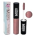 Mommy Makeup Line Smoothing Lip Gloss with Brown Algae & Golden Seaweed - Glossy, Moisturizing, High Shine, Paraben Free Lipgloss in Model Mauve (A
