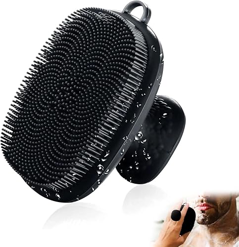 Face Scrubber, Silicone Face Scrubber for Men Facial Cleansing Brush Silicone Face Wash Brush Manual Waterproof Cleansing Skin Care Face Brushes