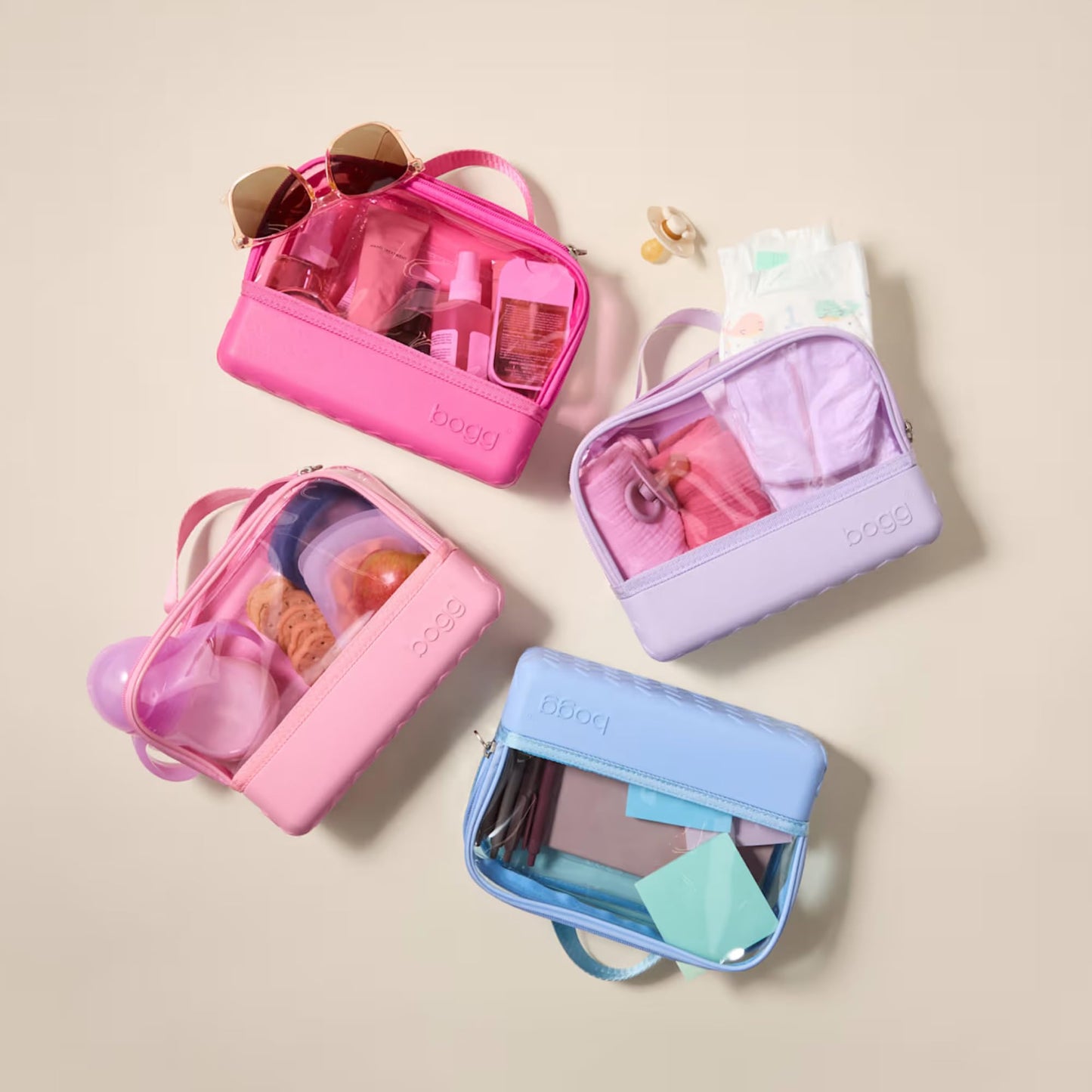 BOGG BAG Boggs n Ends Travel Organizer Pouch - 9” x 3” x 7” - Durable, Washable, Tip-proof - Compact Cosmetics Case (Mushroom) Beauty and Personal Care BOGG BAG