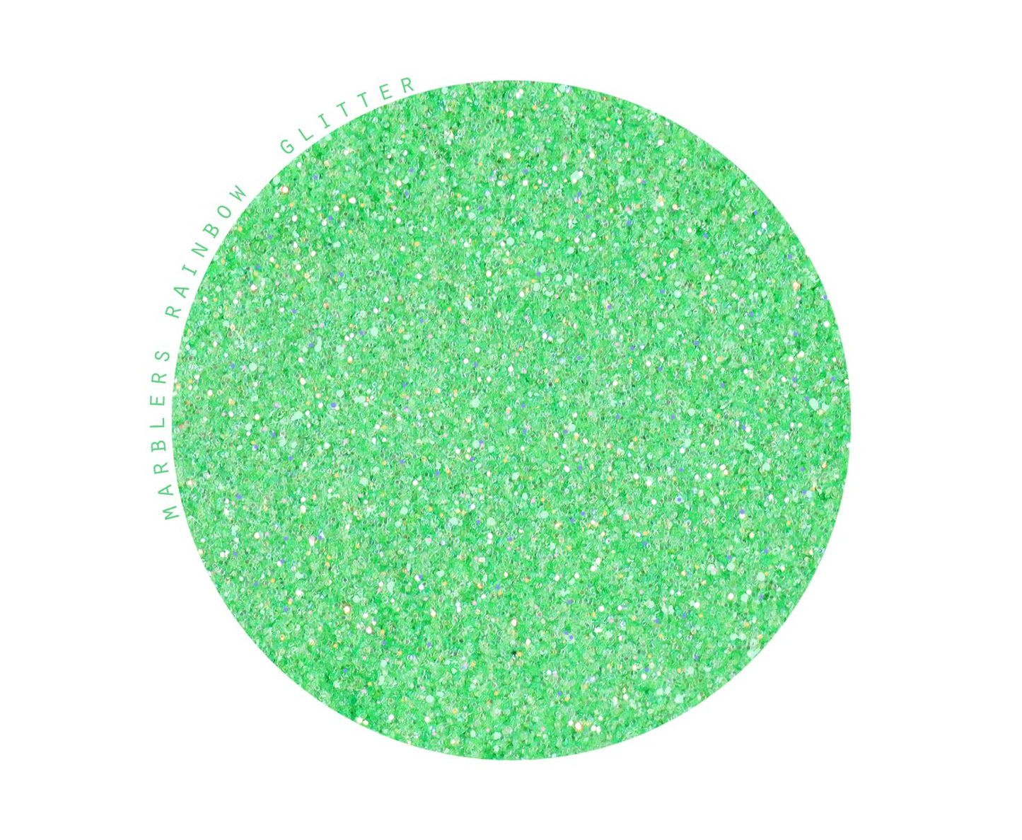 MARBLERS Holographic Face & Body Glitter [Rainbow Green] 0.18oz (5g) | Fine | Non-Toxic | Vegan | Cruelty-Free | Festival, Rave & Party Makeup | Eye