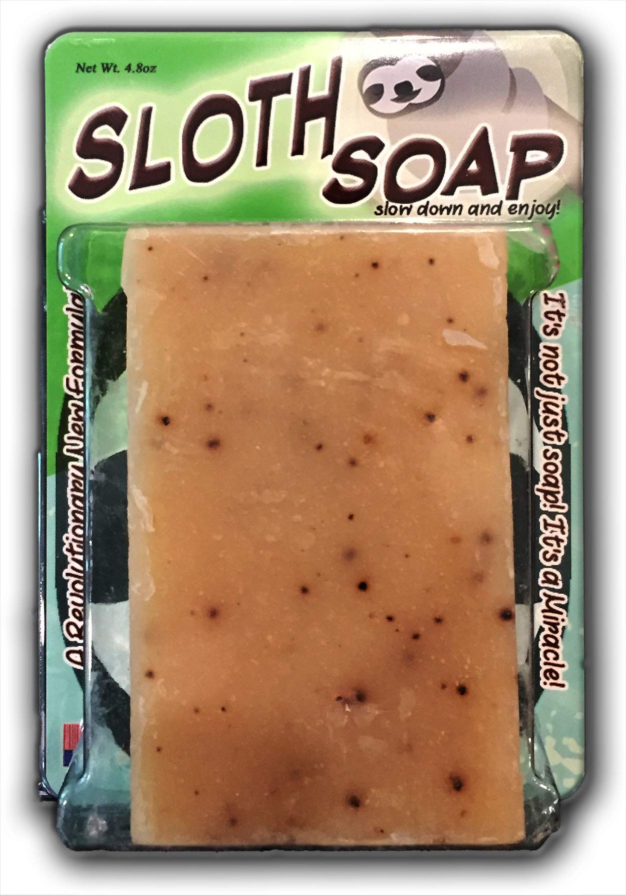 Gears Out Bodacious Bath Sloth Soap Handcrafted Bath Soap Made with Coffee Grounds, 1 Bar Beauty & Personal Care Gears Out
