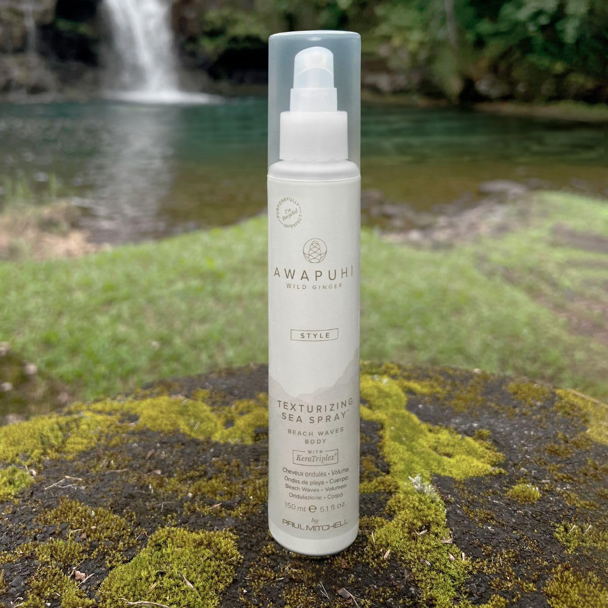 Awapuhi Wild Ginger by Paul Mitchell Texturizing Sea Spray, Creates Beach Waves, Adds Body, For All Hair Types, 5.1 fl. oz.