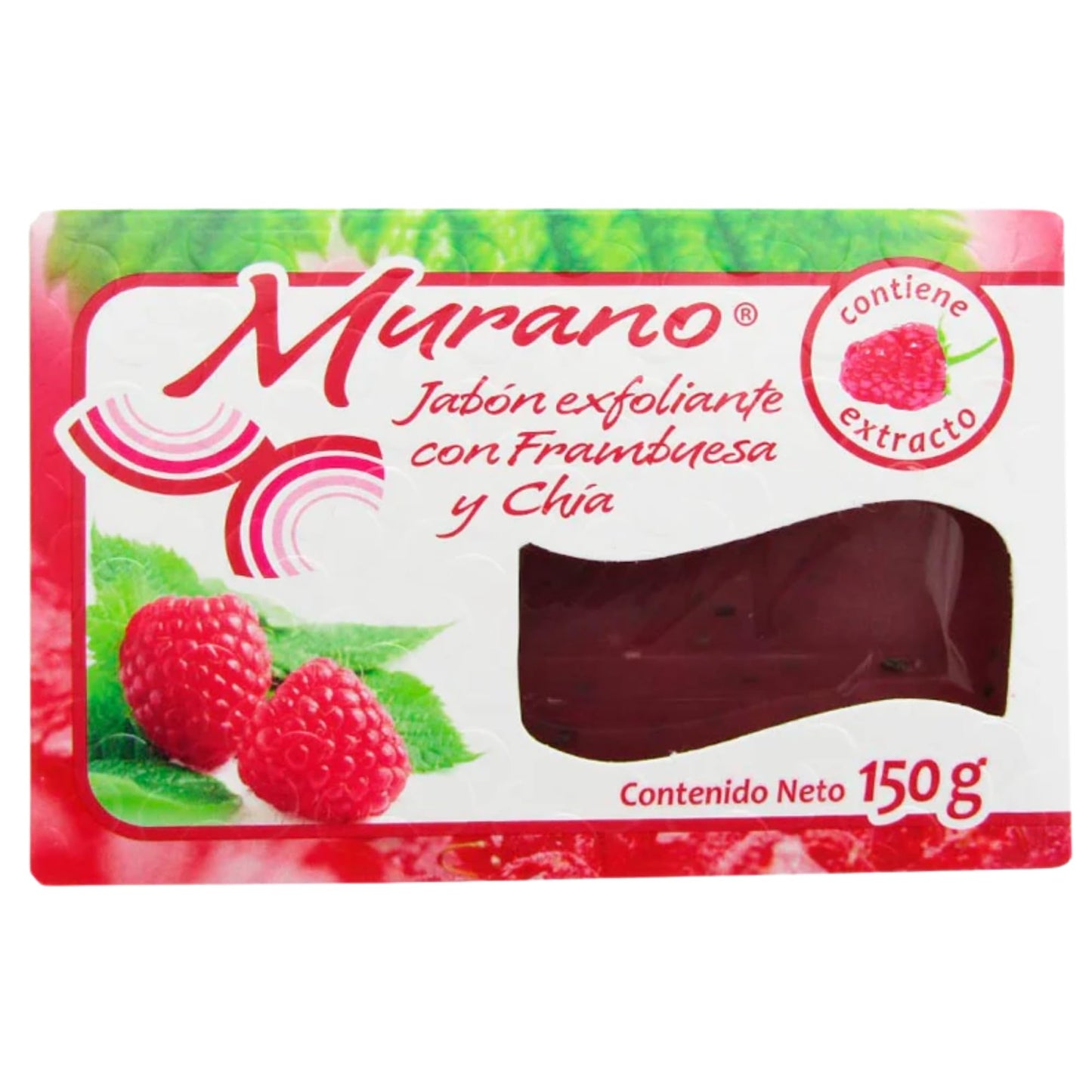 Five Brothers Products Murano Bar Soap with Raspberry and Chia Extract 3-Pack