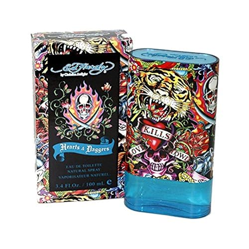 Christian Audigier Hardy Hearts & Daggers Eau De Toilette Spray for Men, 3.4 Ounce