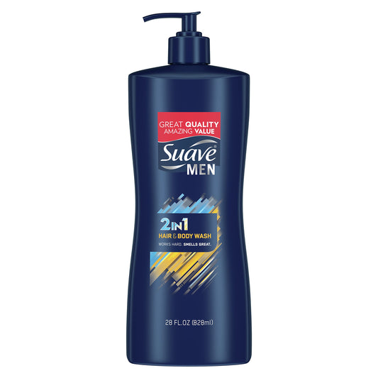 Suave Men 2 in 1 Hair and Body Wash 28 oz Beauty & Personal Care Suave