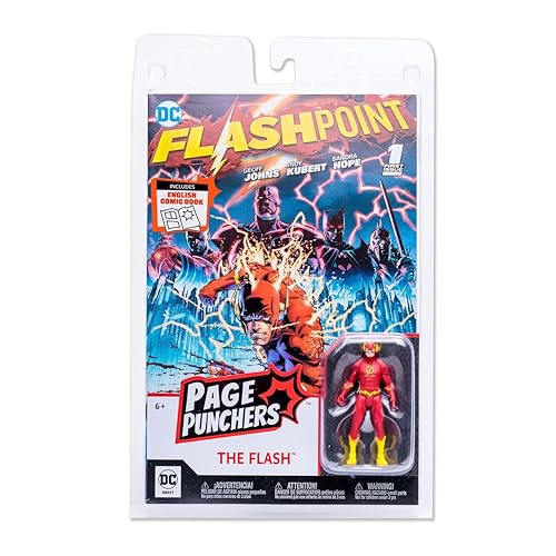 McFarlane Toys - DC Direct - 3IN Figure with Comic WV1 - The Flash (Flashpoint)