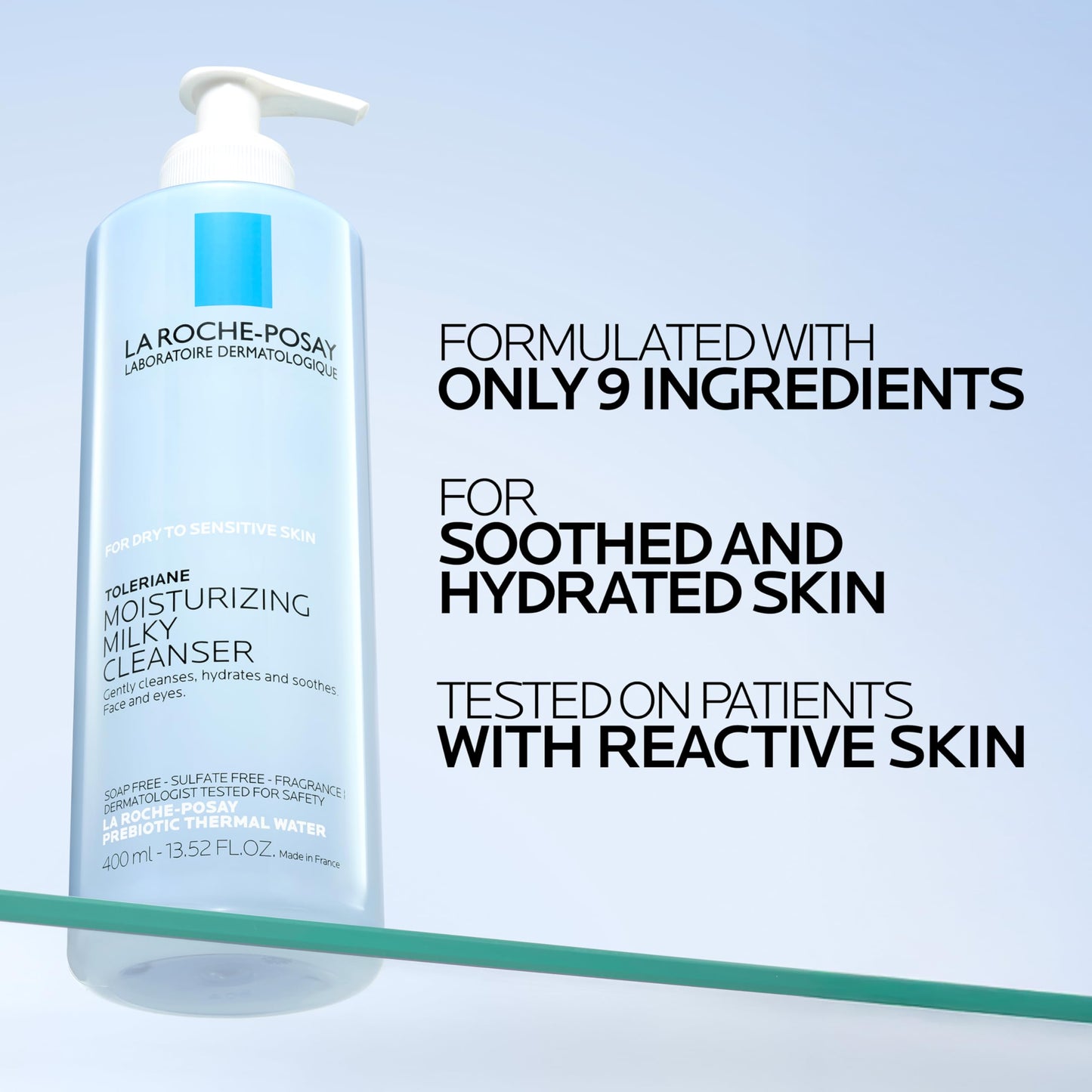 La Roche-Posay Toleriane Moisturizing Milky Cleanser, Gentle Face Cleanser with Glycerin for Dry, Sensitive & Allergy-Prone Skin, Face Wash Beauty and Personal Care La Roche-Posay