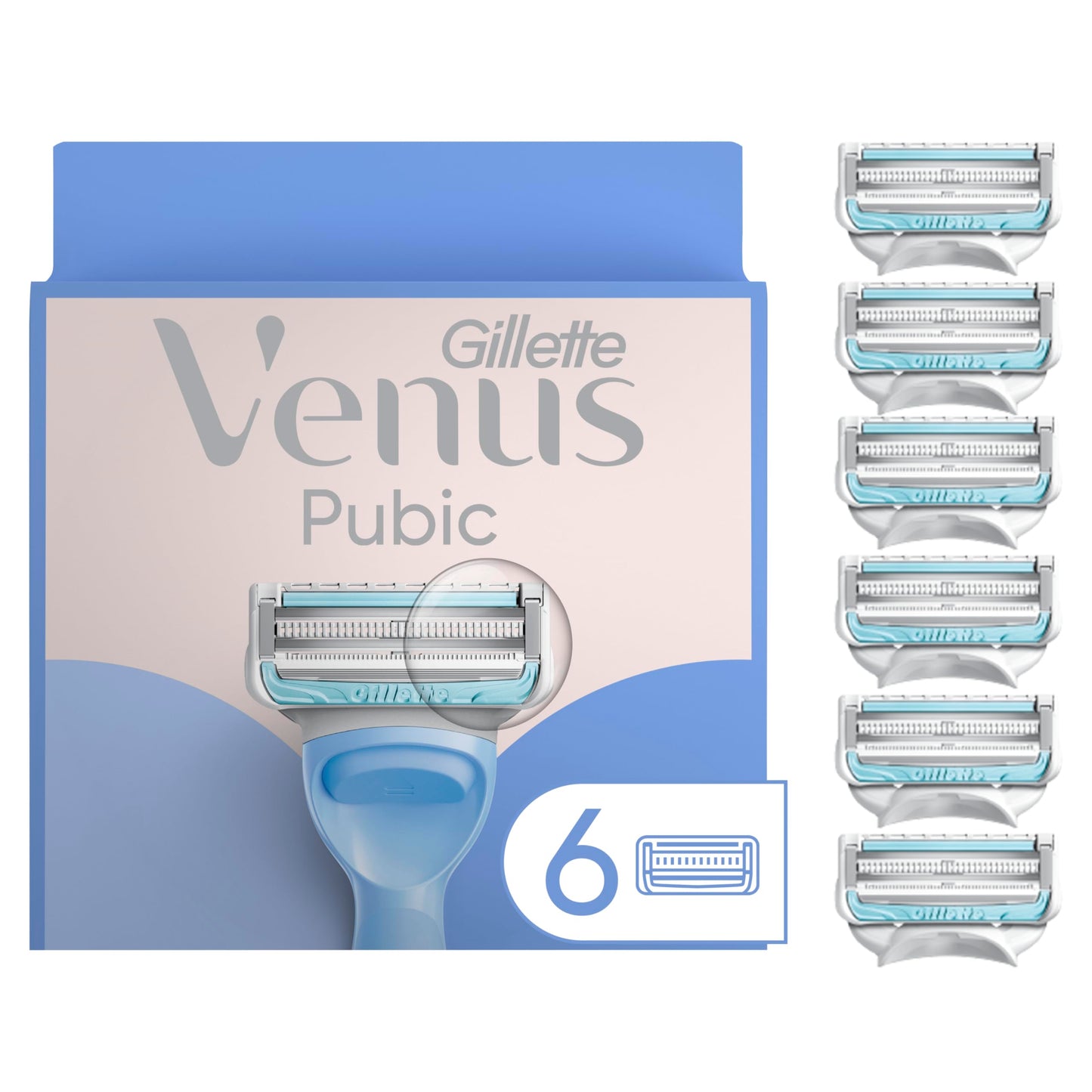 Gillette Venus Intimate Grooming Razors for Women, 6 Razor Blade Refills, Bikini Razors for Women Beauty and Personal Care Gillette Venus Default Title