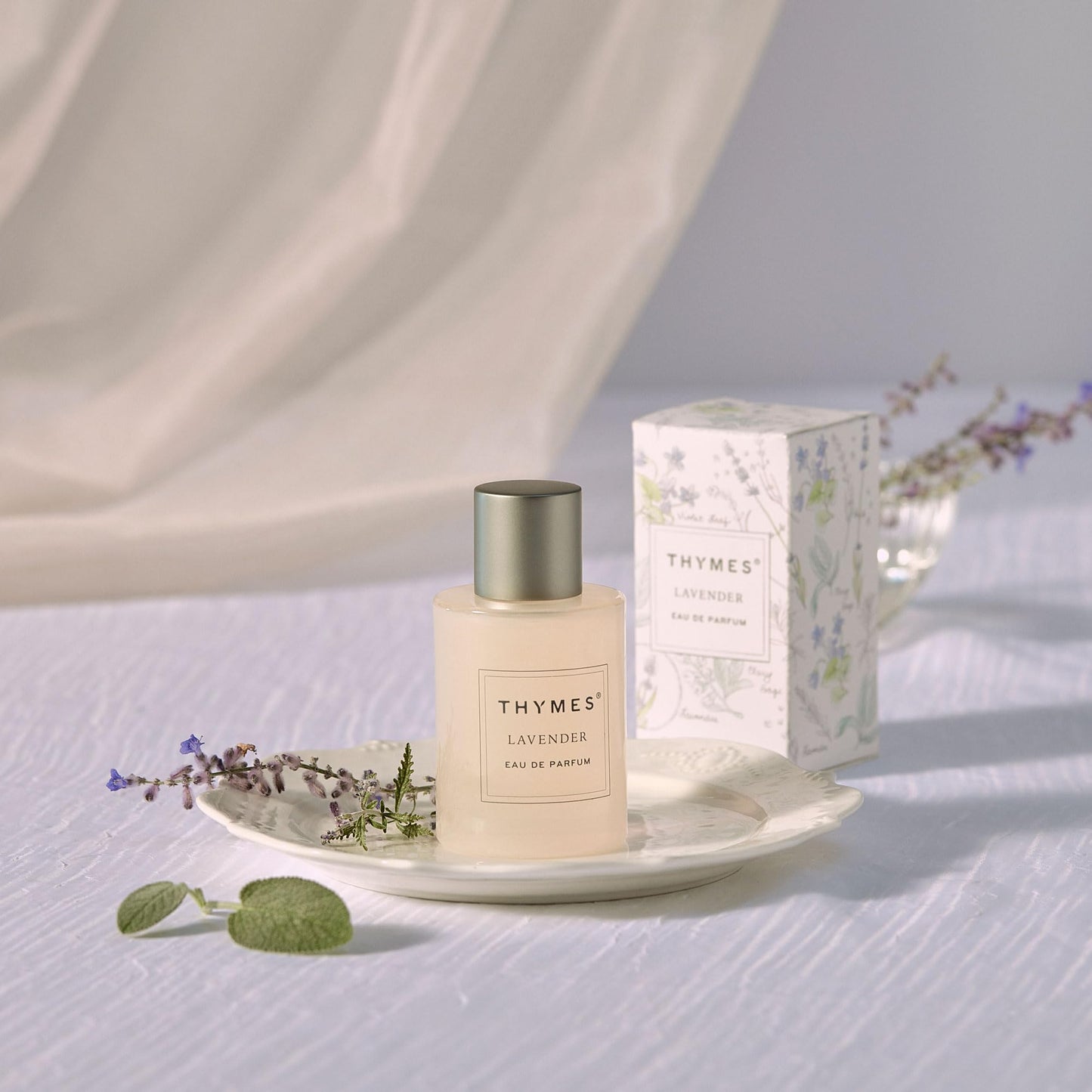 Thymes Eau De Parfum - Scented Perfumes for Women - Women's Fragrances with Notes of Velvety Lavender, Warm Rosewood, Fresh Clary Sage, & Earthy Violet (Lavender, 1.75 fl oz)