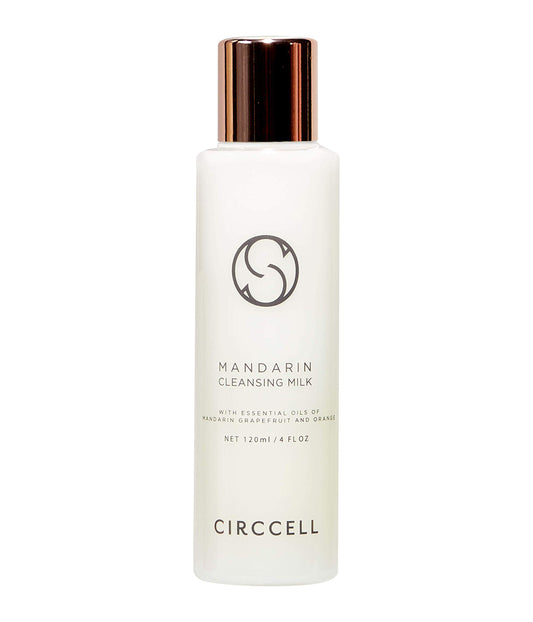 CIRCCELL Mandarin Cleansing Milk - Hydrating & Brightening Face Cleanser with Fruit Extracts -Anti-Aging Facial Cleanser - Rich, Creamy Cleansing Milk