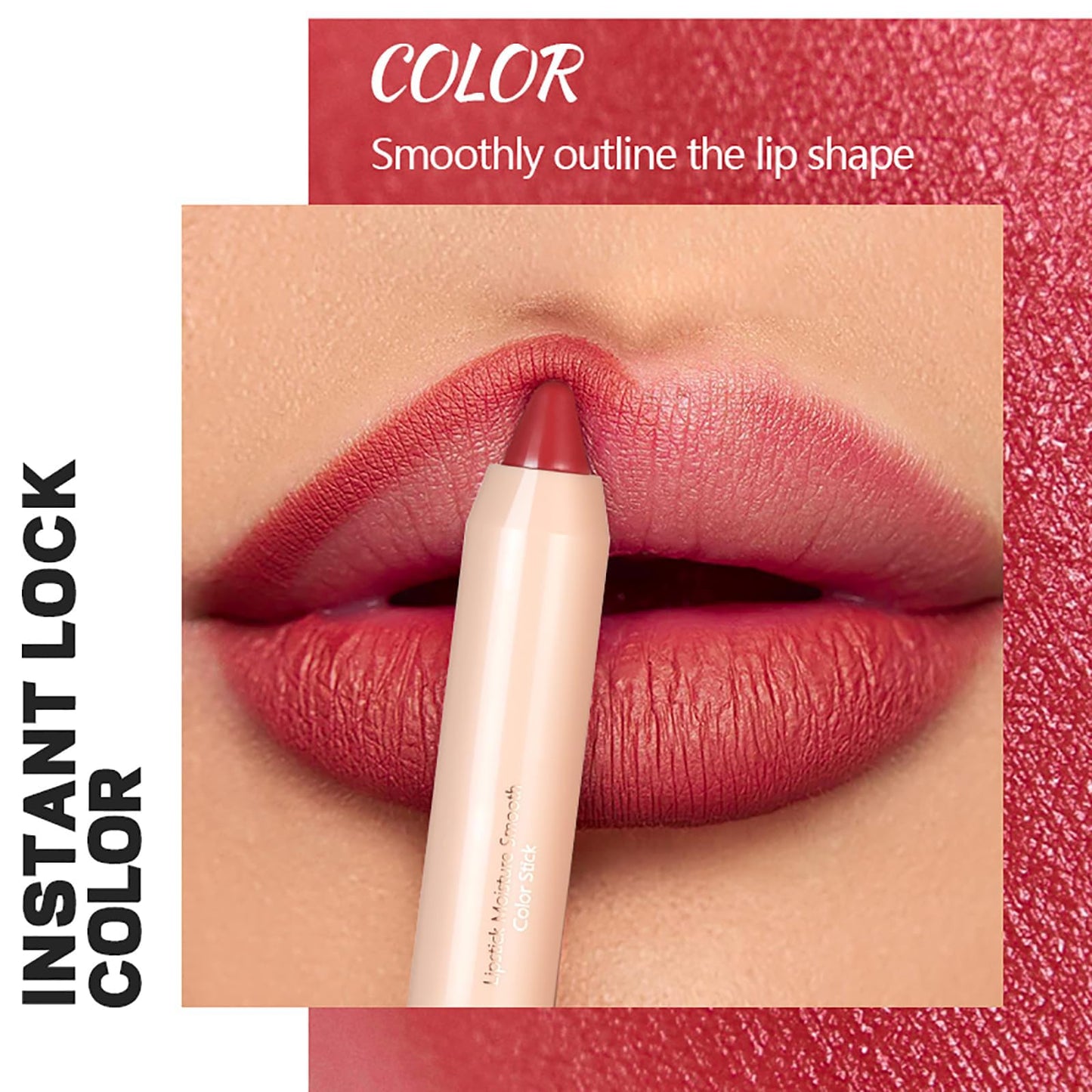 Easilydays Ultra Matte Crayon Lipstick for Women, Waterproof Moisturizing Creamy Lipstick Pen Long Lasting Full Lip Liner,Smooth Long Wear Lip Color