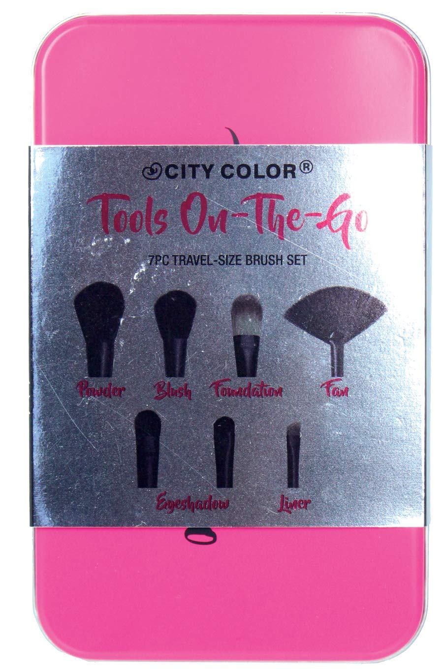 City Color Cosmetics - Tools On-The-Go7 pcs Travel Brush Kit
