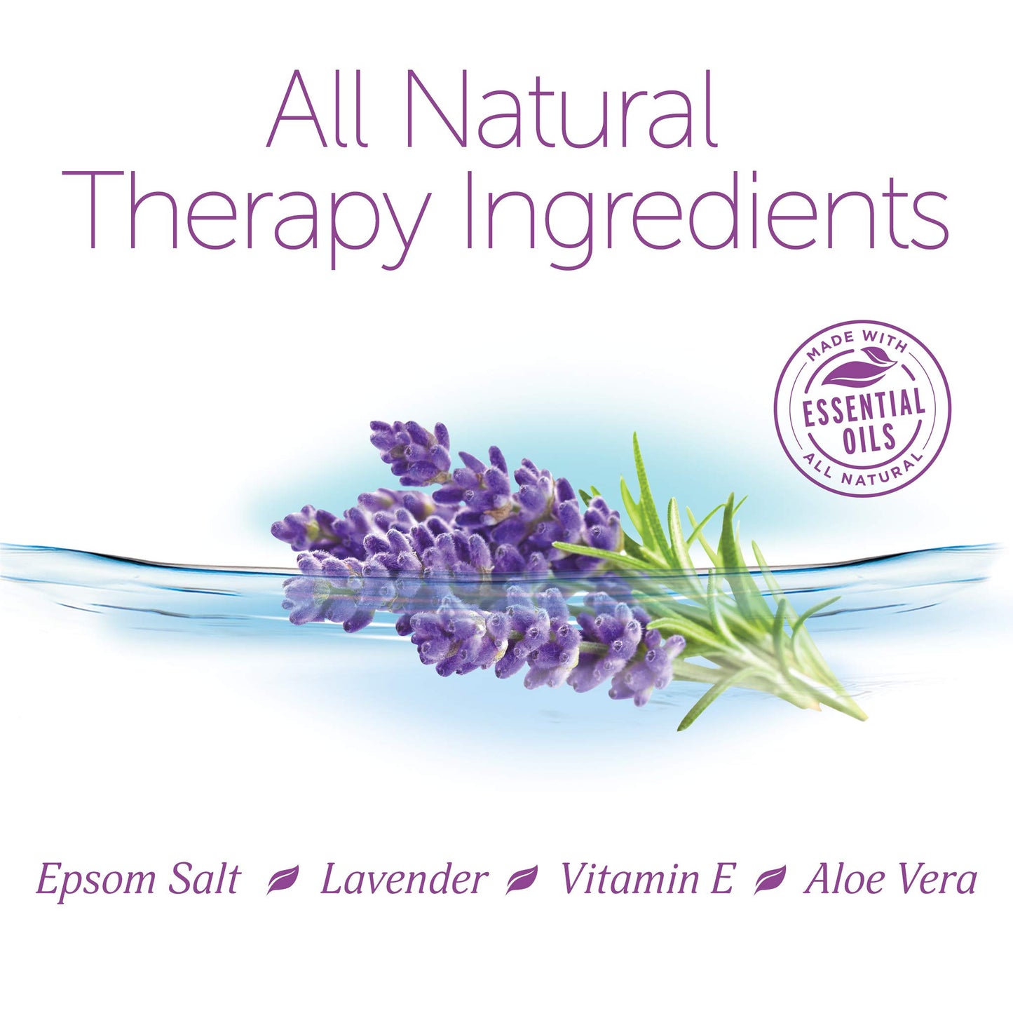 Epsoak Epsom Salt 12 lb. Magnesium Sulfate USP. (Qty. 6 x 2lb. Bag), Lavender Sleep Formula, Resealable Epsom Salt Bag, Made in The USA, Cruelty-Free Beauty and Personal Care Epsoak