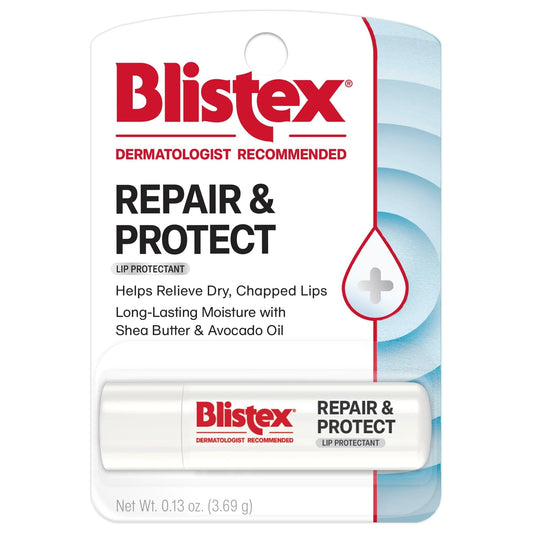 Blistex Repair & Protect Lip Balm, 0.13 oz. Severe Chapped Lip Prevention, Smooth Formula Lip Treatment, Hydrating Lip Balm, Long-Lasting Beauty and Personal Care Blistex