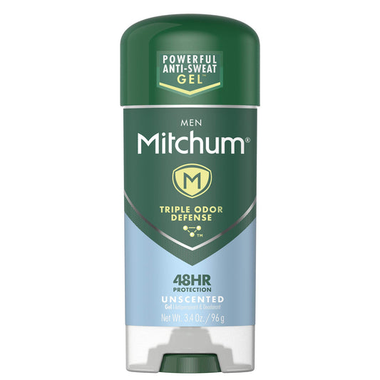 Mitchum Advanced Control Unscented Gel, Anti-Perspirant & Deodarant 3.4 oz (Pack of 8) Beauty and Personal Care Mitchum