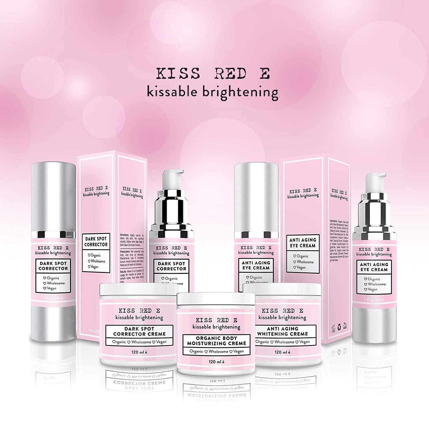 Kiss Red E Dark Spot Corrector for Face. Dark Spot Remover Cream, Use for Age Spots 4 OZ