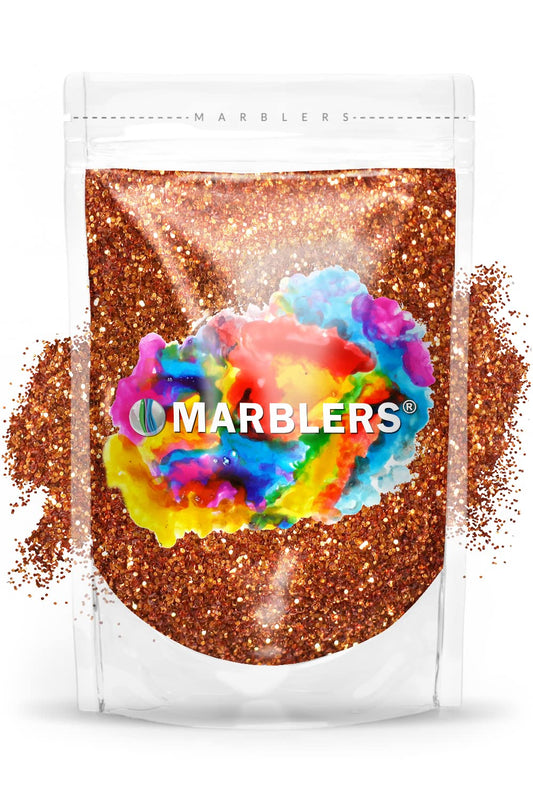 MARBLERS Twinkle Glitter [Copper] 3oz (85g) | Fine | Non-Toxic, Vegan, Cruelty-Free | Face, Body, Eyeshadow, Hair, Festival, Party Makeup | Nail Art