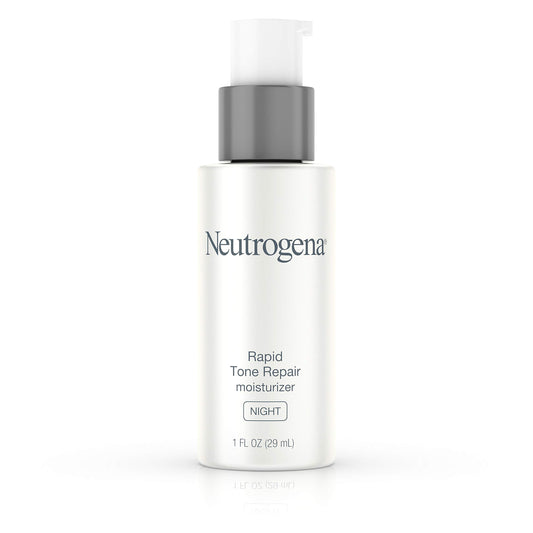 Neutrogena Rapid Tone Repair Night Cream with Retinol, Vitamin C and Hyaluronic Acid - Anti Wrinkle Face and Neck Moisturizer - Vitamin C, Retinol