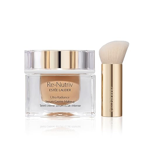 Estée Lauder Re-Nutriv Ultra Radiance Serum Creme Makeup | Luxury Foundation with Hyaluronic Acid | 12-Hour Wear & Hydration, 2N1 Desert Beige, 1 Fl