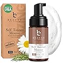 Self Tanner Mousse - USA Made with Natural & Organic Ingredients, Self Tanning Mousse for Fake Tan, Sunless Tanner for Pale Skin, Clear & Non Toxic