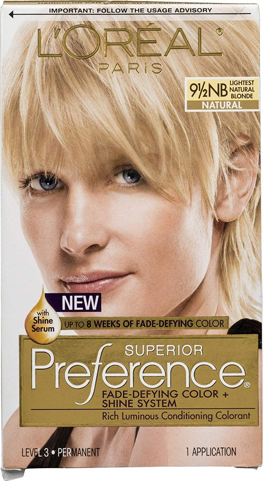 L'Oreal Superior Preference - 9-1/2NB Lightest Natural Blonde (Natural) 1 Each (Pack of 4)