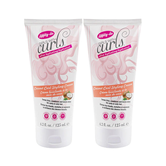 Dippity-Do Girls With Curls Ultra-Hydrating Coconut Curl Styling Cream for Curly Textured Hair, Repair, Define, Hydrate & Style, Curly Hair Product Beauty & Personal Care Dippity Do