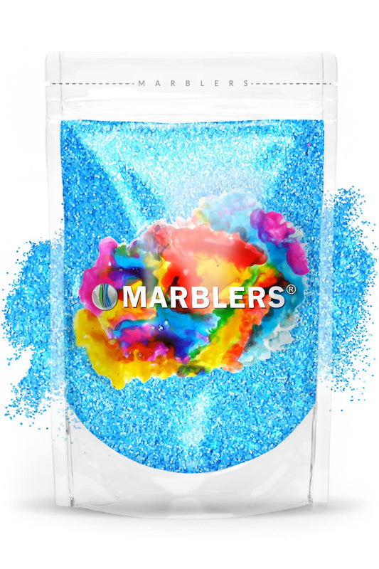 MARBLERS Neon Glitter [Fluorescent Blue] 3oz (85g) | Fine | Non-Toxic, Vegan, Cruelty-Free | Face, Body, Eyeshadow, Hair, Festival, Party Makeup |