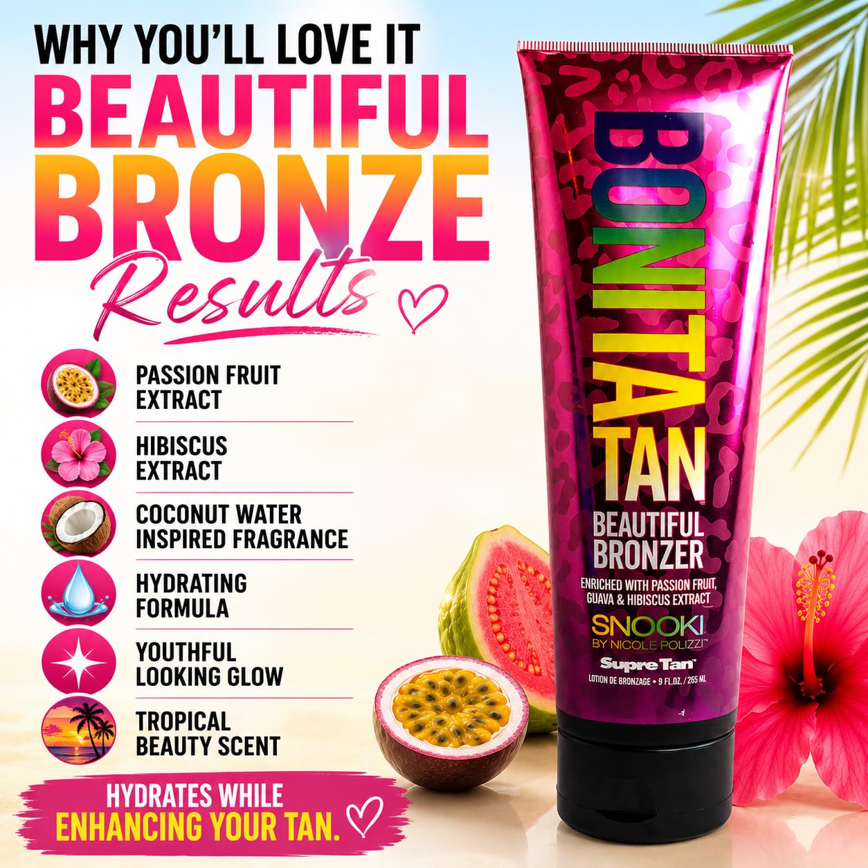 Supre Snooki Bonita Tan Beautiful Bronzer, Brown