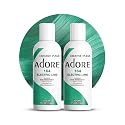 Adore Semi Permanent Hair Color (164 Electric Lime) (2 Pack) | Vegan & Cruelty-Free Green Hair Dye | No Ammonia, No Peroxide, No Alcohol | 4 Fl Oz
