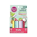 eos 100% Natural Lip Balms- Coconut Milk, Pineapple Passionfruit, Watermelon Frosé & Raspberry Kiwi Splash, All-Day Moisture Lip Care, 0.14 oz, 4-Pack