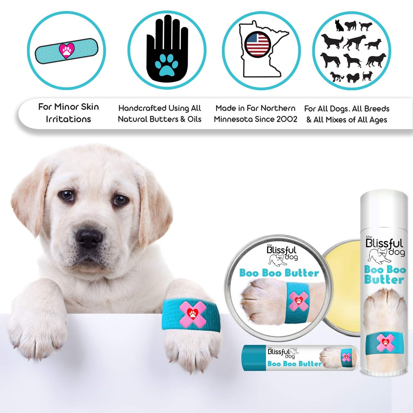 The Blissful Dog Mixed Breed Boo Butter, 1 oz Beauty and Personal Care The Blissful Dog