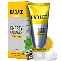 BAD ACE Energy Daily Face Wash | Korean Skin Care Formula Mens Face Wash for Dry Skin, Sensitive, Acne-Prone | Facial Cleanser for Men with Vitamins
