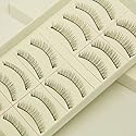 Ewanda store 10 Pairs False Eyelashes Natural Naked Makeup Short Eyelashes Handmade False Eye lashes