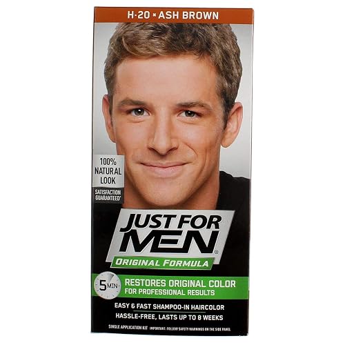JUST FOR MEN Hair Color H-20 Ash Brown 1 Each (Pack of 6)