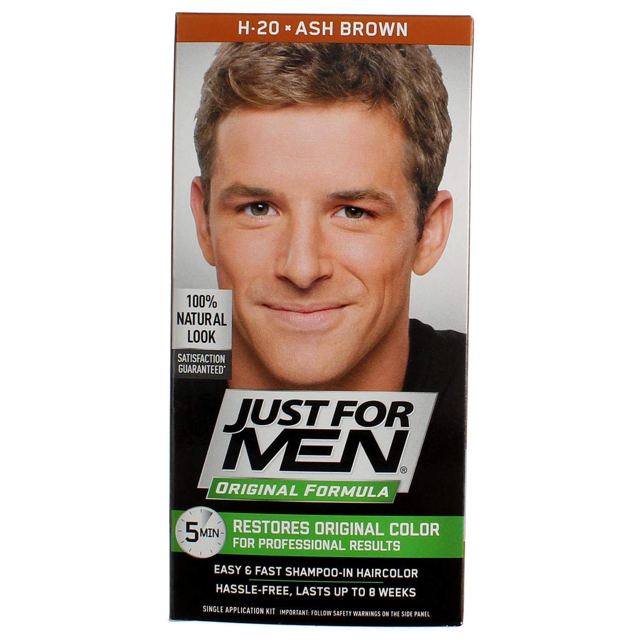JUST FOR MEN Hair Color H-20 Ash Brown 1 Each (Pack of 6)