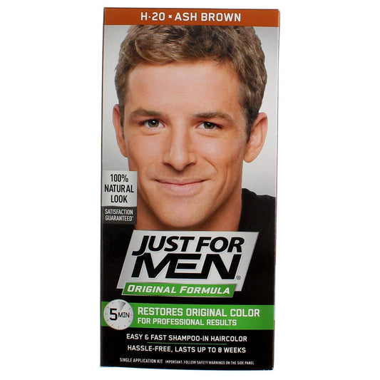 JUST FOR MEN Hair Color H-20 Ash Brown 1 Each (Pack of 6)