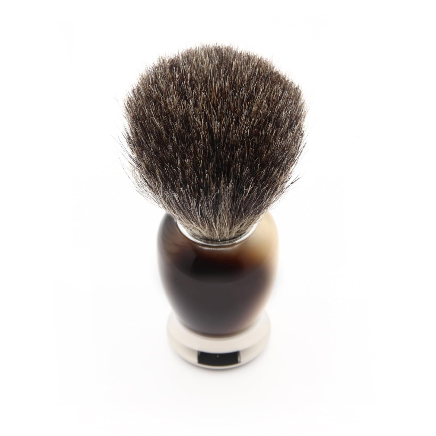 Edwin Jagger S81M582BAMZ Imitation Light Horn & Nickel Classic Shaving Set with Bowl with a Pure Badger Shaving Brush and Mach 3 Razor for Shaving Beauty and Personal Care Edwin Jagger