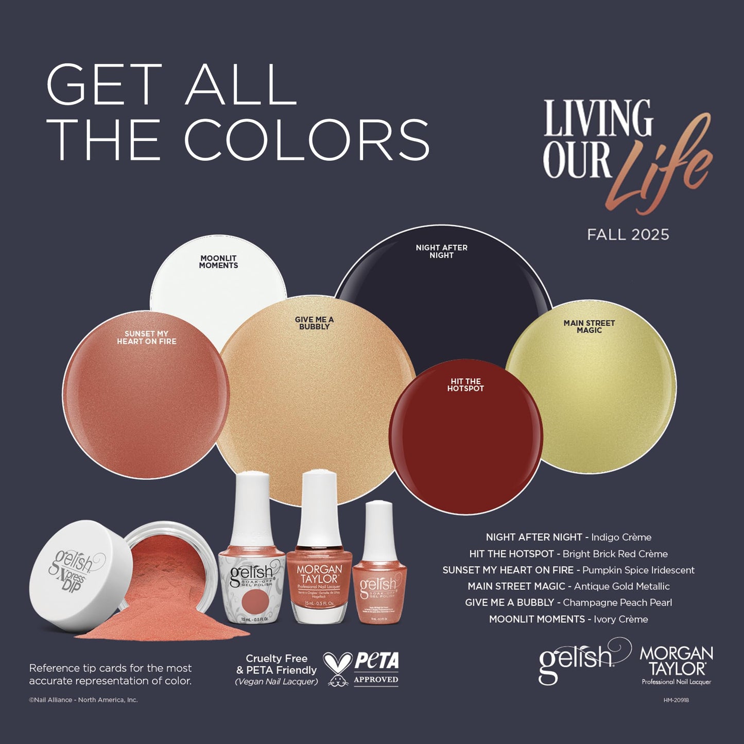 Gelish & Morgan Taylor Living Our Life Collection Duo - Moonlit Moments, 15mL Beauty & Personal Care Gelish