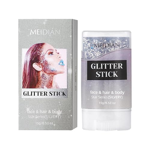 Silver Body Glitter Stick Sparkle Body Glitter for Women Glitter Face Paint for Party Festival Accessories Glitter