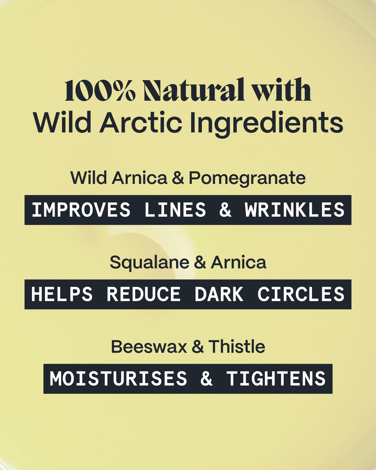 Norse Organics Wrinkle & Dark Circle Warrior Balm | Arctic Herbs & Beeswax Eye Face Cream | Arnica Thistle Sea Buckthorn | Natural Formula for All