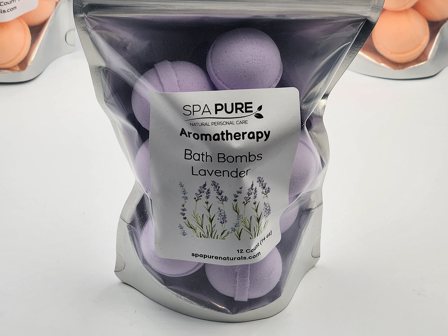 Essential Oil Bath Bombs - USA Made with Coconut Milk & Shea Butter - for a Luxurious at Home Spa Bath (12 Count) Pack of 1 (Lavender)