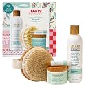 Raw Sugar Body Bliss Gift Set, Winterberry + Mint, Body Wash 6 fl oz, Body Butter 2.3 oz, Lip Balm and Body Brush Beauty & Personal Care RAW SUGAR