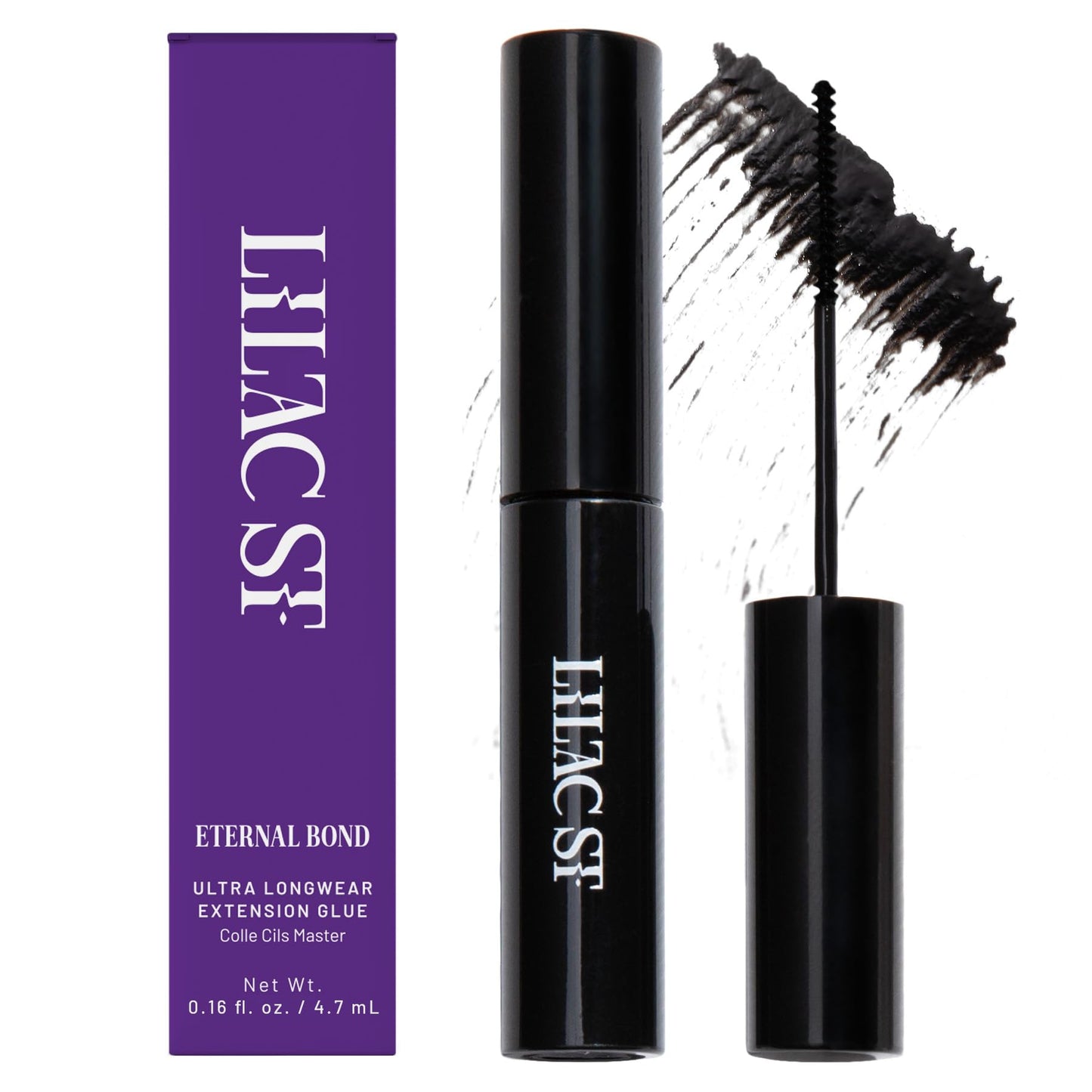 Lilac St - Eternal Bond (Black) - Lash Cluster Glue - Mini Mascara Wand Applicator - Strong & Flexible Hold - Waterproof - Sensitive Eyes Safe Beauty and Personal Care Lilac St. Default Title