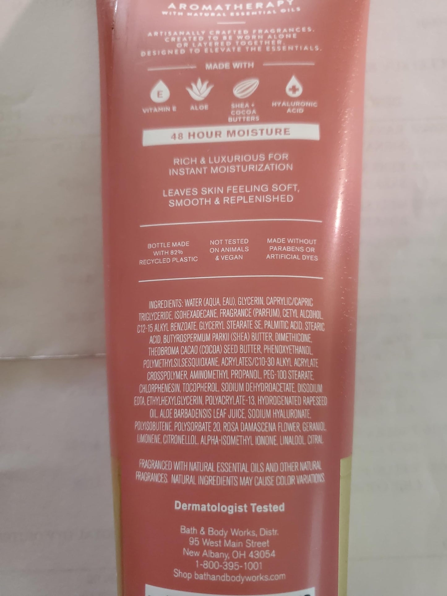 Bath & Body Works Aromatherapy Heirloom Rose Ultimate Hydration Body Cream 8 Ounces Pack of 2