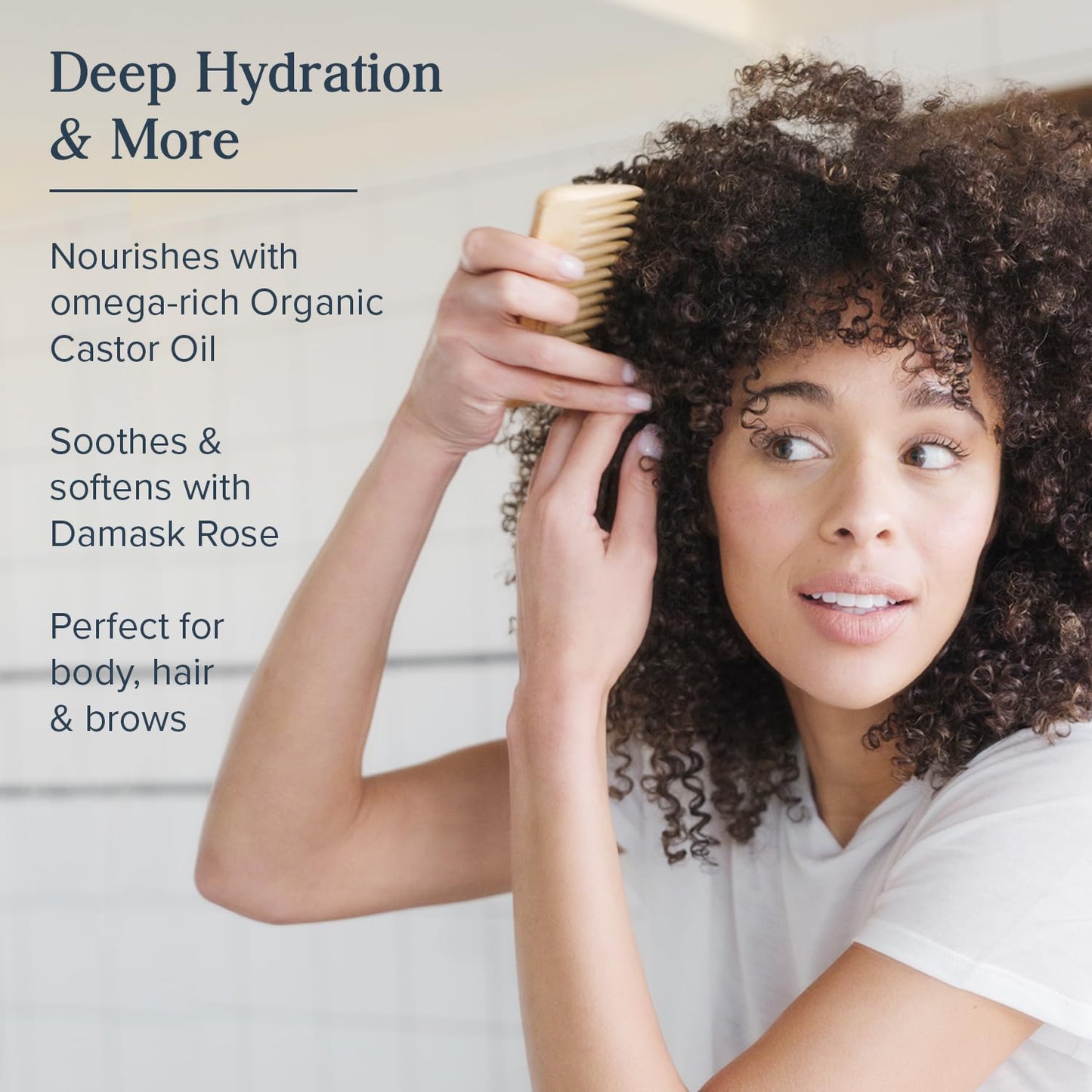 HERITAGE STORE Rose Castor Oil Serum, Oil, Rose (Btl-Glass) | 2oz