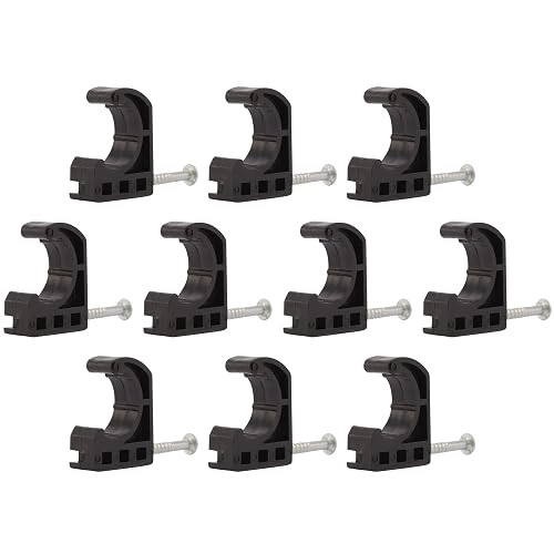 SharkBite 1/2 Inch Single Nail Half Clamp, J Hooks, Pack of 10, PEX Pipe, CTS, 23220