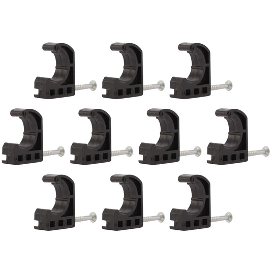 SharkBite 1/2 Inch Single Nail Half Clamp, J Hooks, Pack of 10, PEX Pipe, CTS, 23220