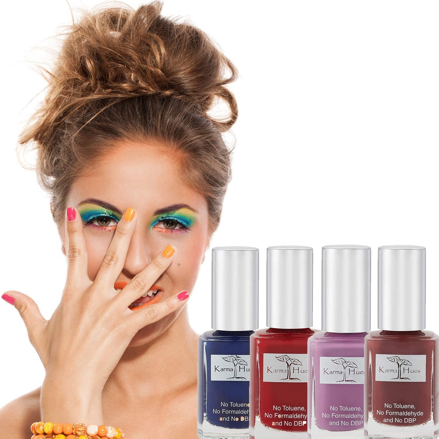 karma organic Beautiful Natural Nail Polish Set- Non-Toxic Nail Art, Vegan and Cruelty-Free Nail Paint Beauty & Personal Care karma organic