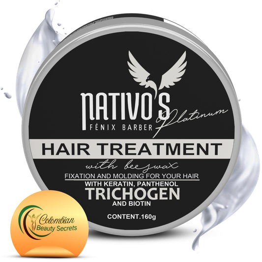 Nativo's Hair Thickening Styling Cream - Volumizing Formula with Keratin, Bee Honey, and Trichogen - Frizz Control and Flexible Hold for Men and Women